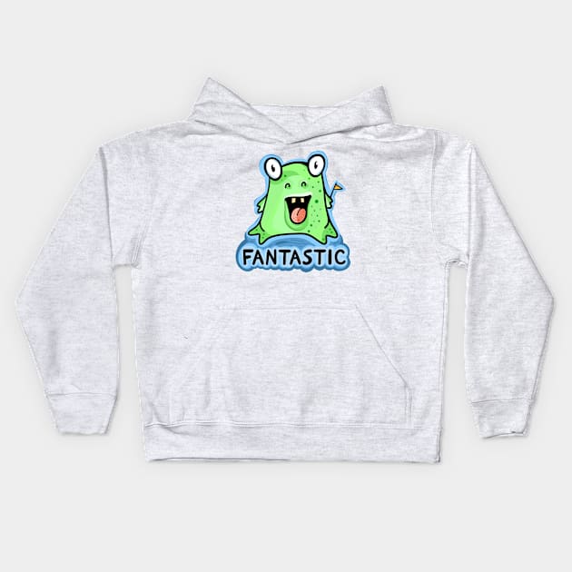 fantastic frog creature Kids Hoodie by Sparkleweather